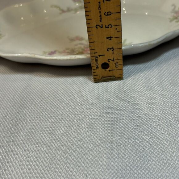 Homer Laughlin Hudson Vintage China Pink Floral Pattern Plate Trinket Dish *READ - Picture 10 of 10